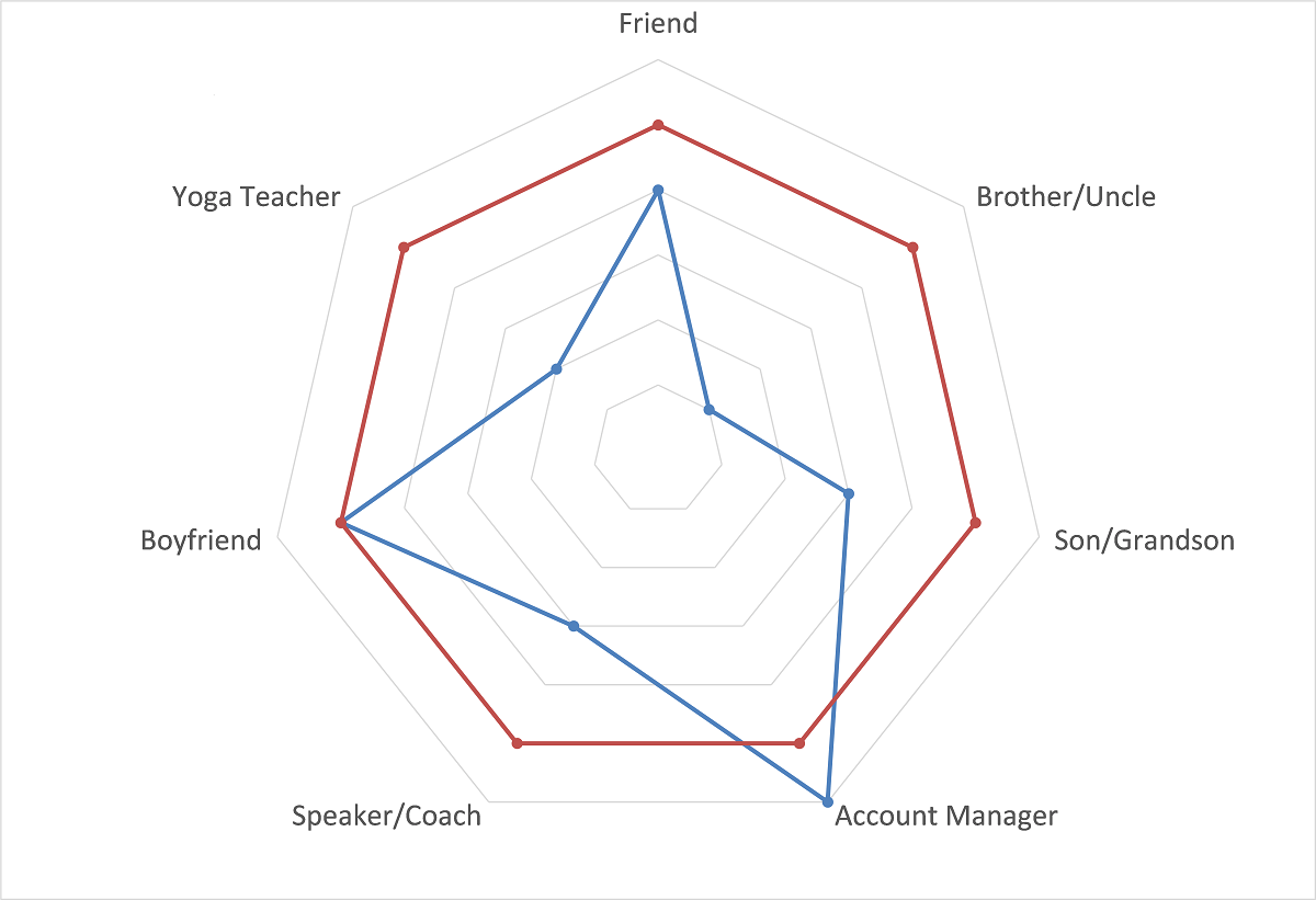 chart to balance life roles and commitments